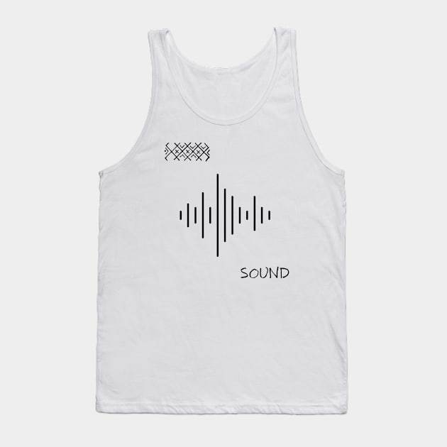 soundwave Tank Top by T-shirt arts